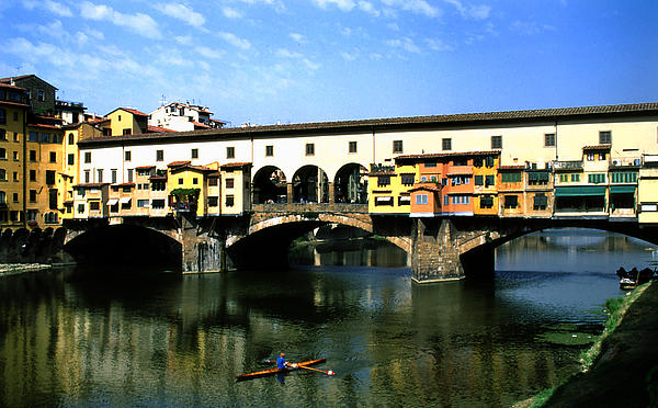 Ponte Vechio and Oarsman Photograph